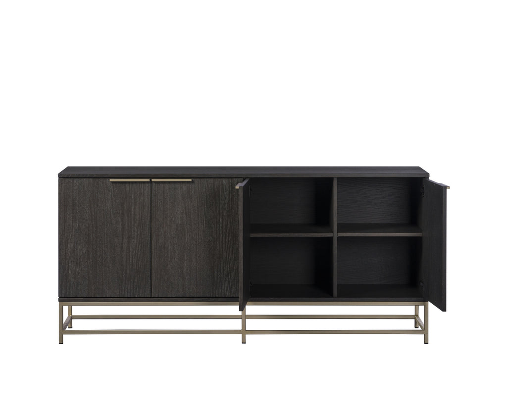 Rebel Sideboard - Large - Gold - Charcoal Grey | Sunpan Furniture - 106831