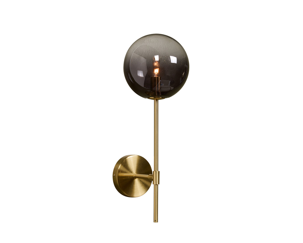 Izora Sconce - Brass - Smoke Grey Ombre | Sunpan Furniture - 107922