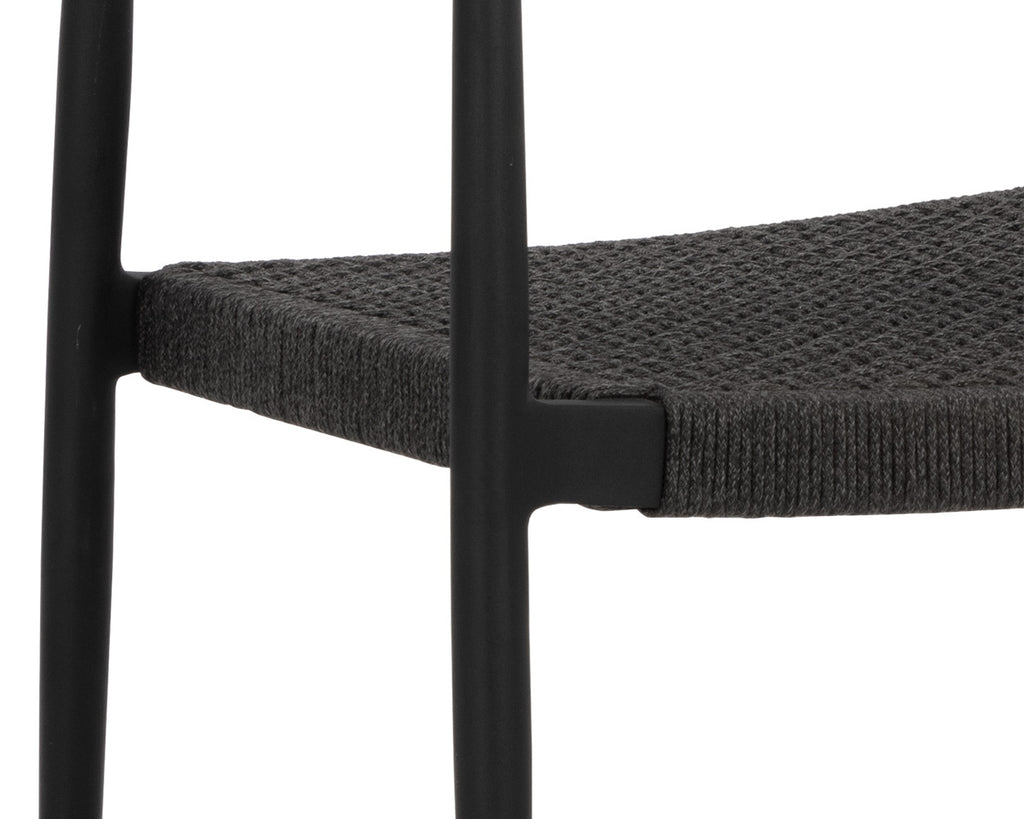 Nava Stackable Dining Armchair - Black | Sunpan Furniture - 111091