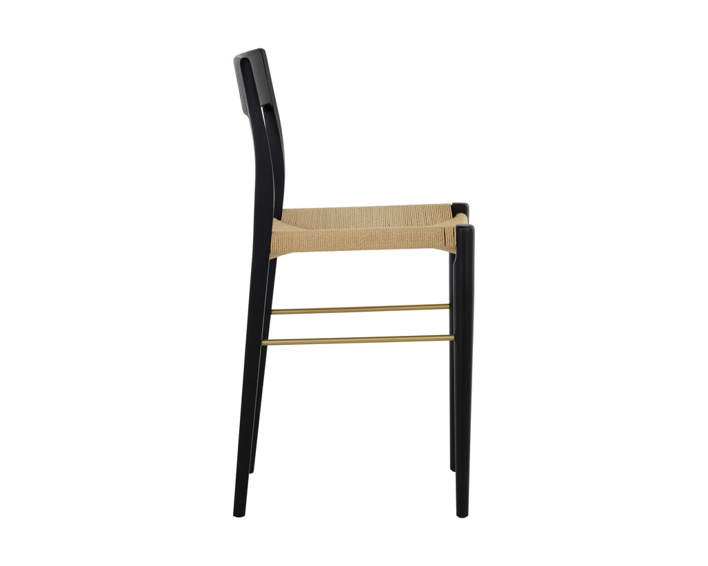 Bondi Counter Stool - Black | Sunpan Furniture - 108281