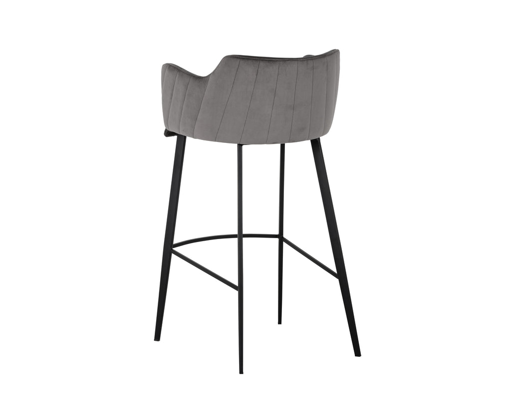 Griffin Barstool - Town Grey / Roman Grey | Sunpan Furniture - 103244