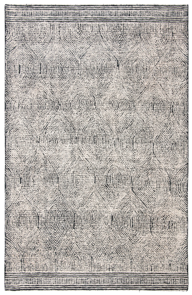 Safavieh Abstract Rug Collection ABT340H - Ivory / Charcoal