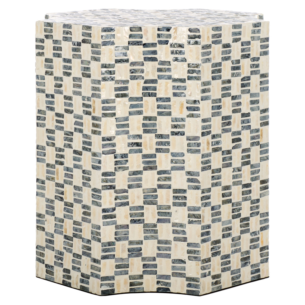 Lindar Accent Table| Safavieh - ACC1807 - White & Black