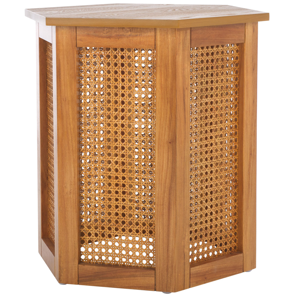 Safavieh Danez Hexagon Cane Accent Table, ACC2101