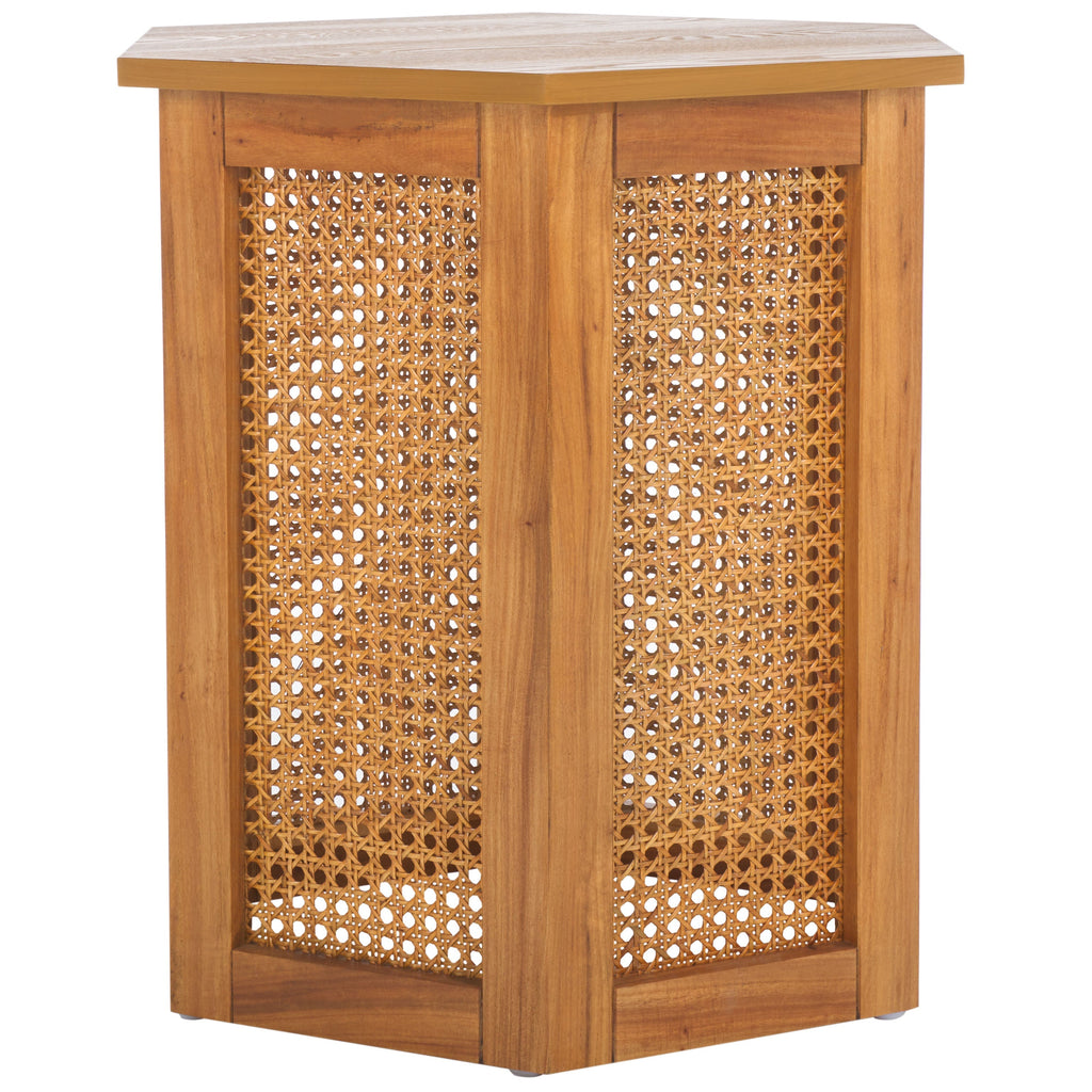 Safavieh Danez Hexagon Cane Accent Table, ACC2101