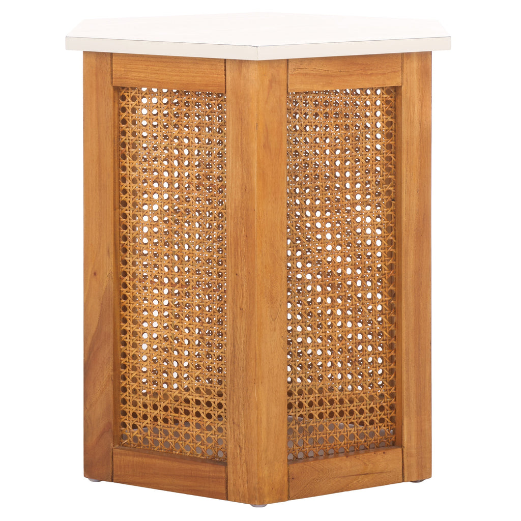 Safavieh Danez Hexagon Cane Accent Table, ACC2101