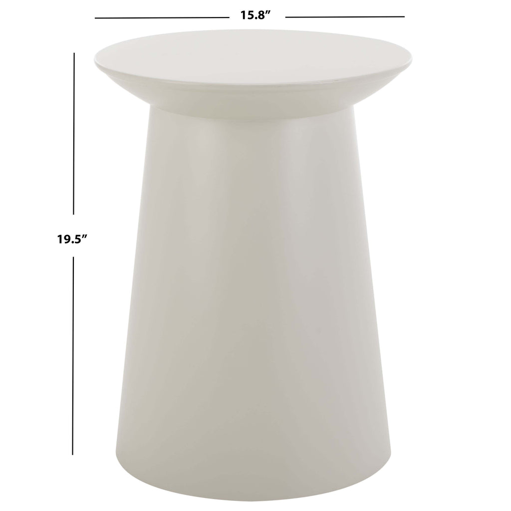 Safavieh Rivia Round Accent Table, Warm Grey