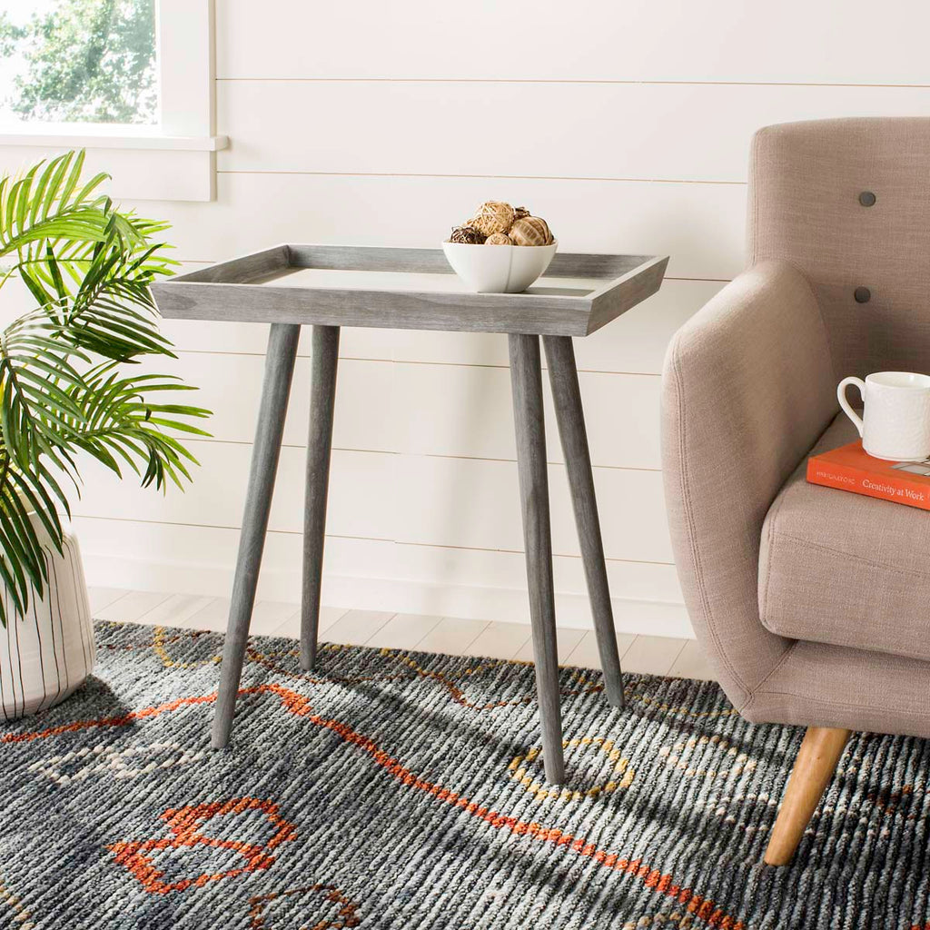 Nonie Tray Accent Table | Safavieh - ACC5701 - Slate Grey