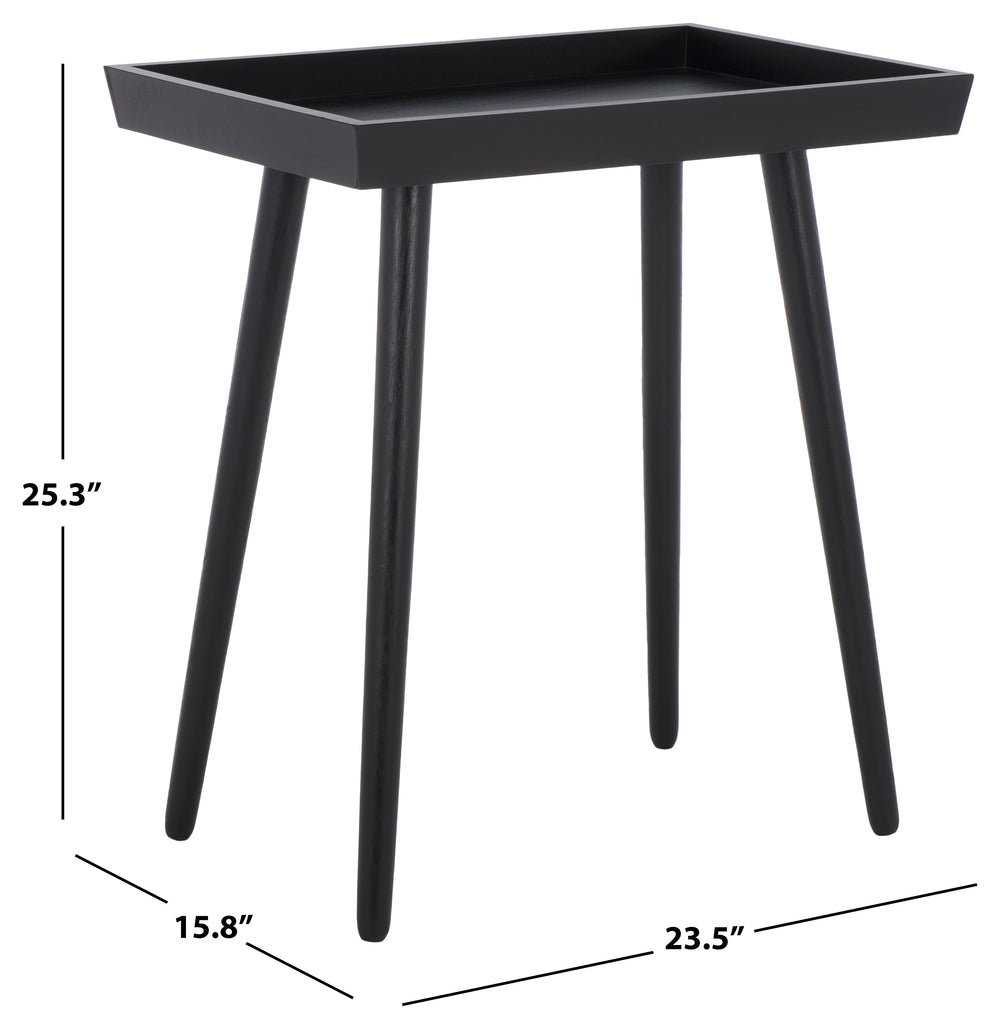 Nonie Tray Accent Table | Safavieh - ACC5701 - Black