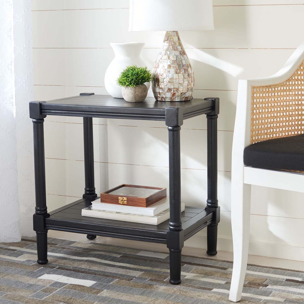 Safavieh Rafiki Rectangle Accent Table-Black