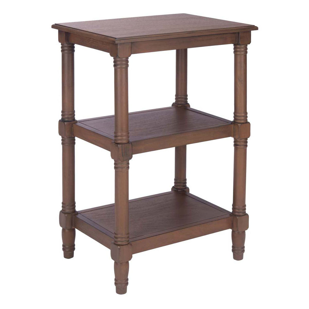 Safavieh Cassie 3 Shelf Accent Table-Brown