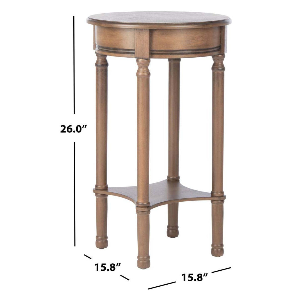 Safavieh Tinsley Round Accent Table-Brown