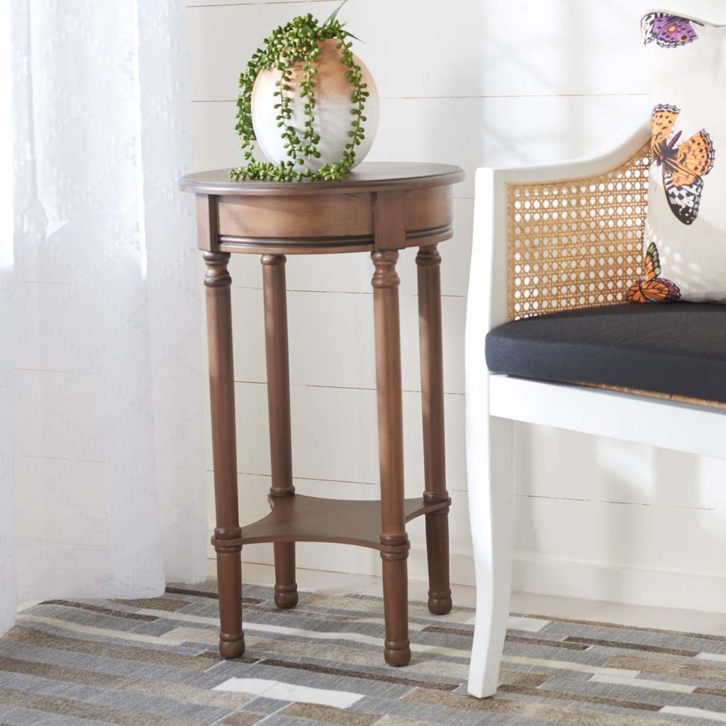 Safavieh Tinsley Round Accent Table-Brown