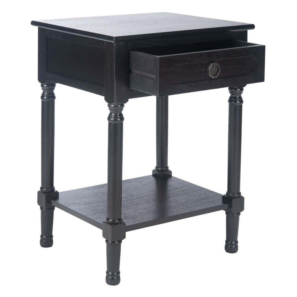 Safavieh Allura 1Drw Accent Table-Black