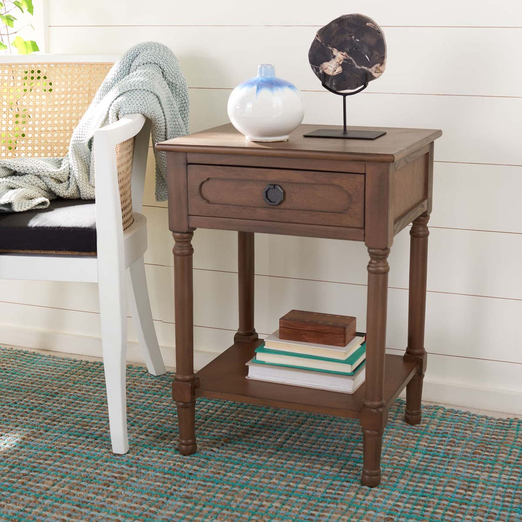 Safavieh Allura 1Drw Accent Table-Brown