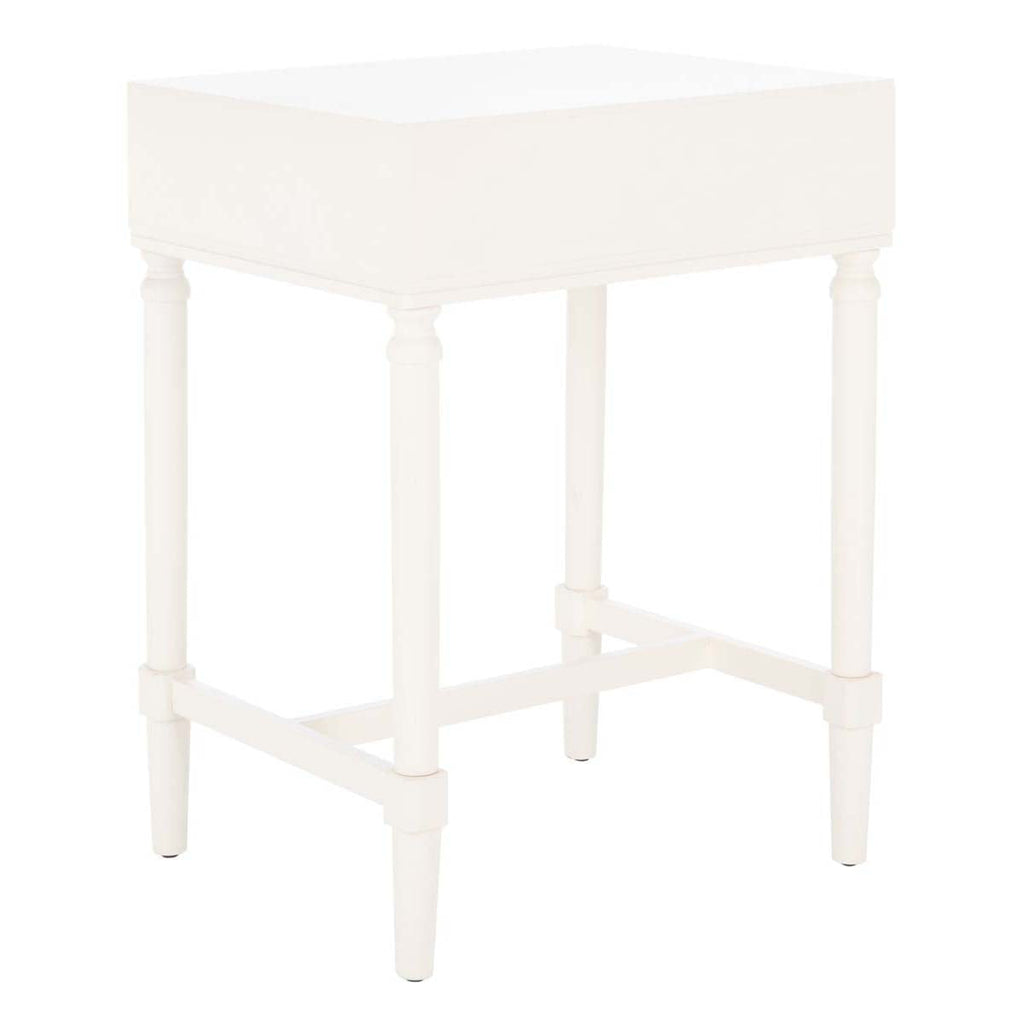 Safavieh Estella 1Drw Accent Table - White