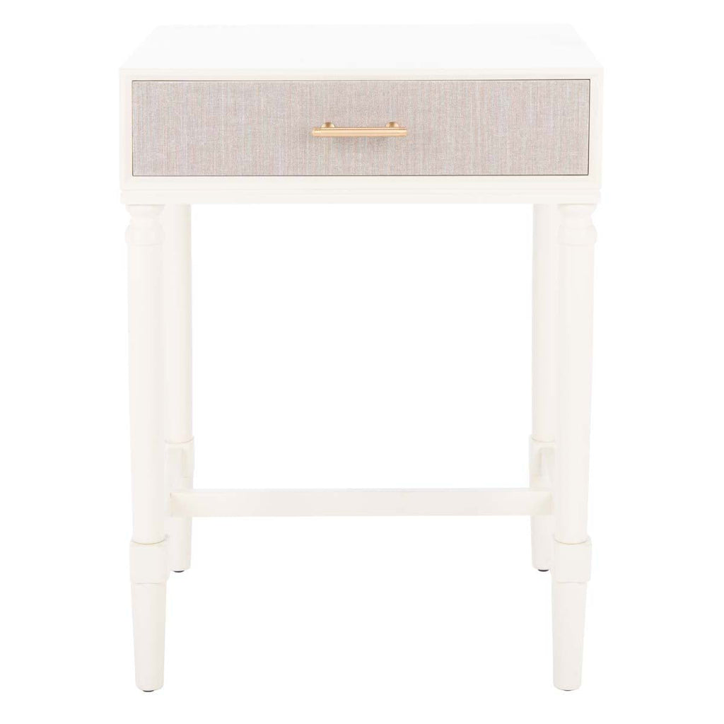 Safavieh Estella 1Drw Accent Table - White