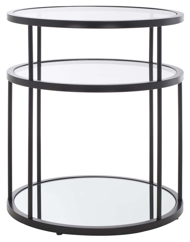 Safavieh Layta 3 Shelf Accent Table - Matte Black