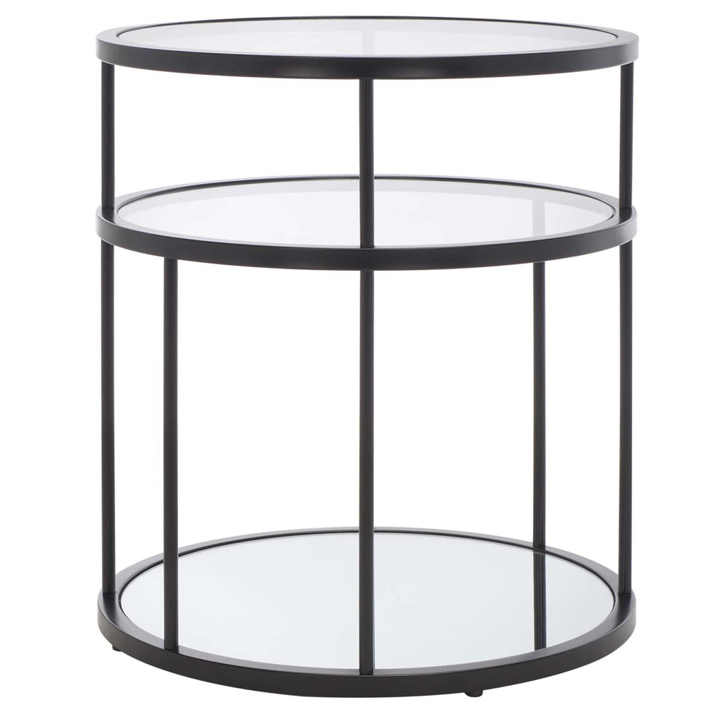 Safavieh Layta 3 Shelf Accent Table - Matte Black