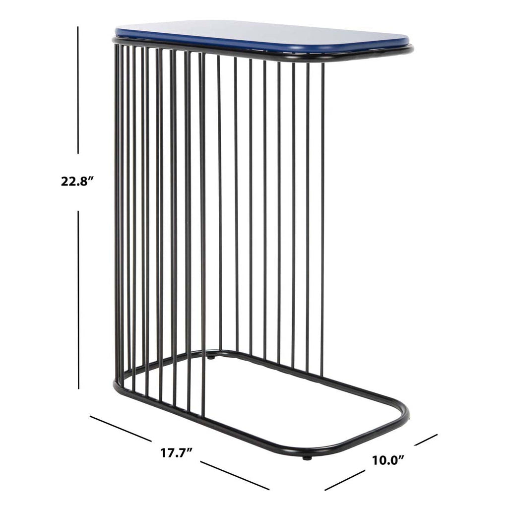 Safavieh Stafford Side Table - Blue / Black