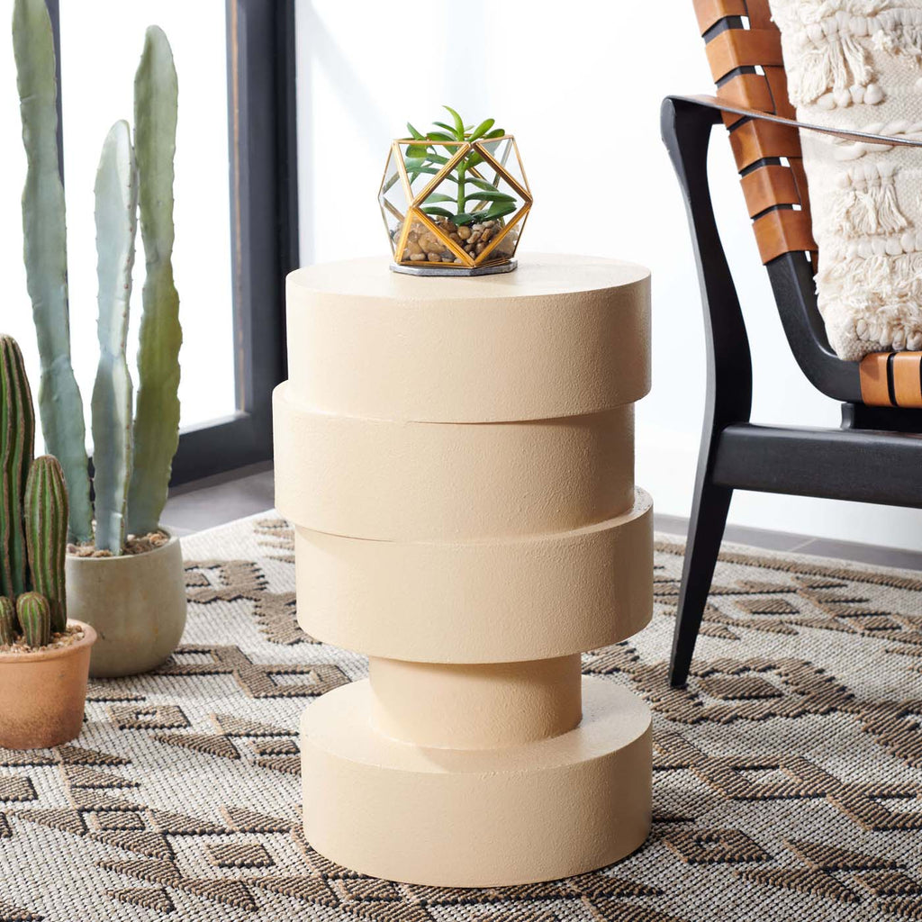 Safavieh Tyce Accent Table - Creme