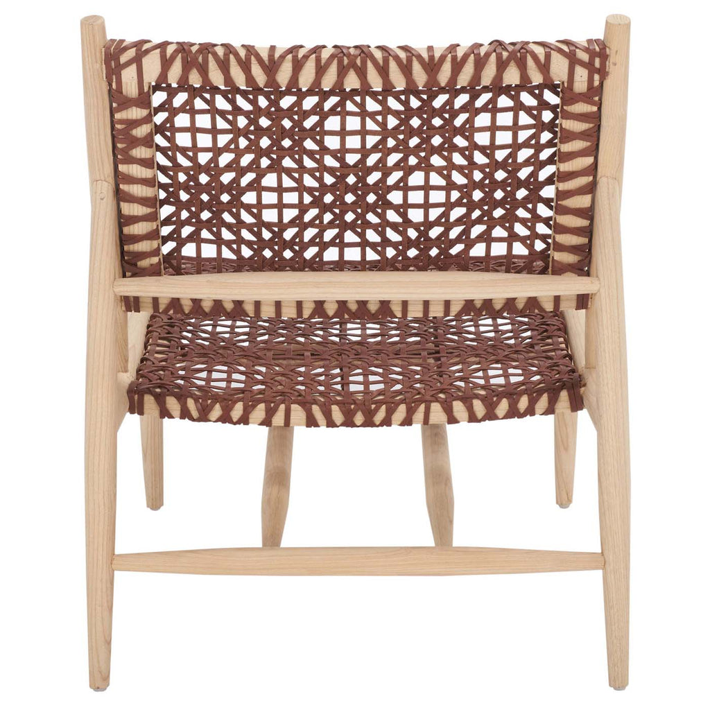 Safavieh Bandelier Accent Chair - Cognac / Natural