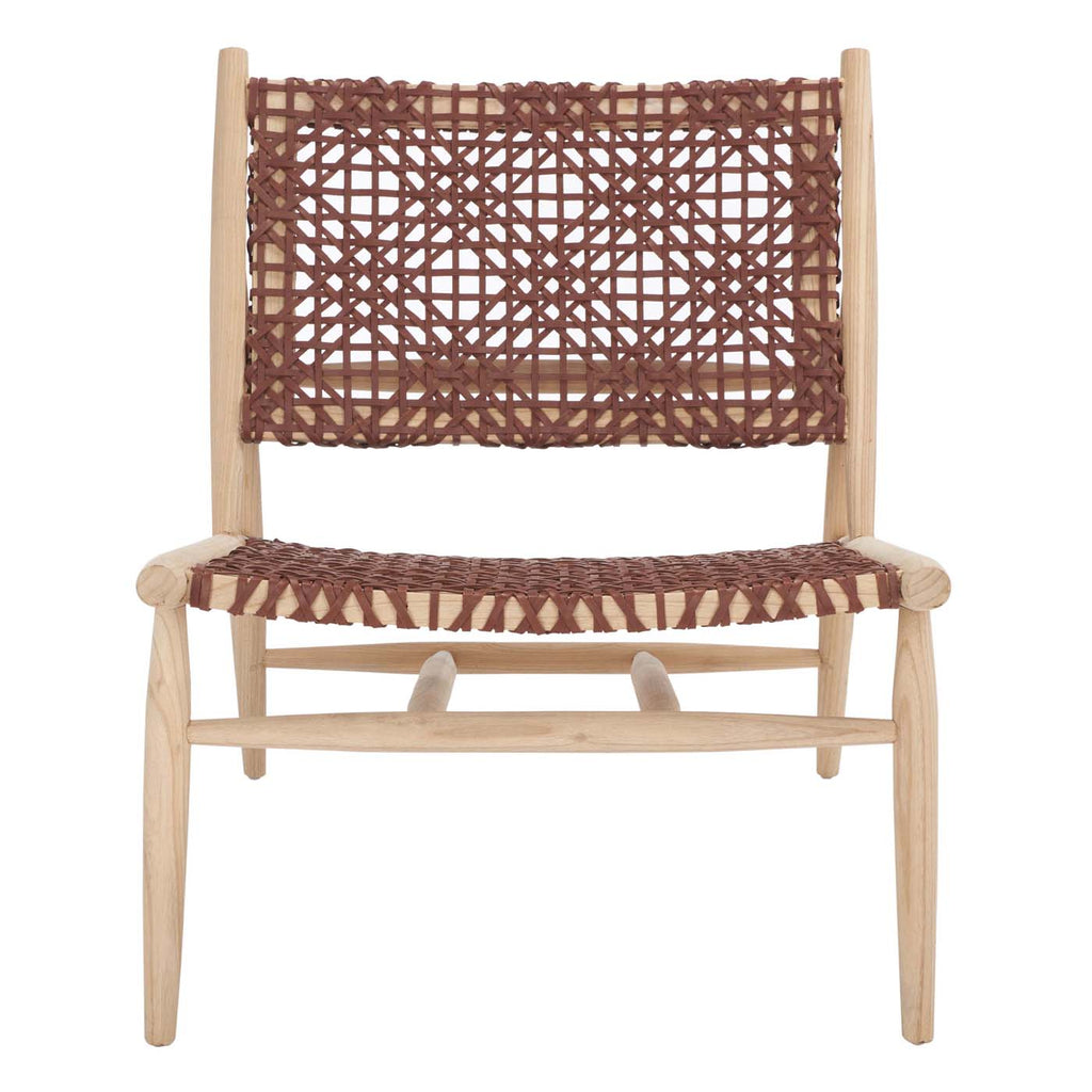 Safavieh Bandelier Accent Chair - Cognac / Natural