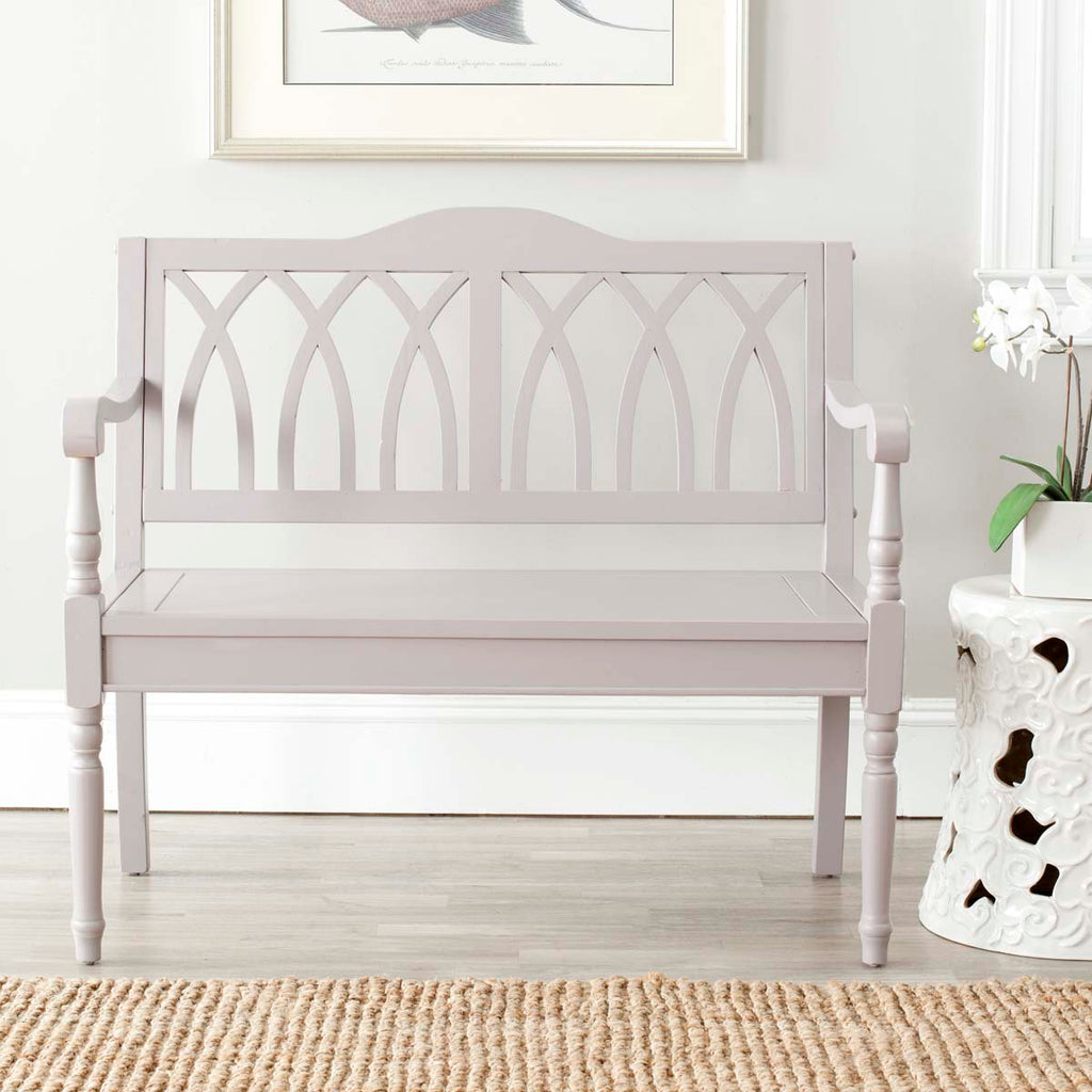 Safavieh Benjamin Bench - Quartz Grey