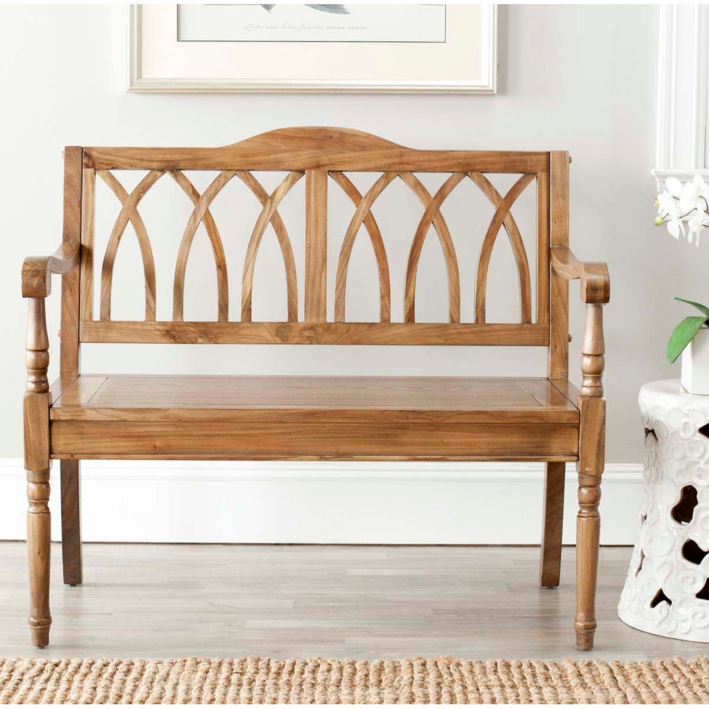 Safavieh Benjamin Bench - Oak