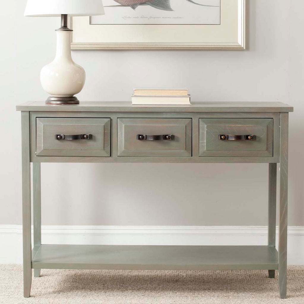 Safavieh Aiden 3 Drawer Console Table - French Grey