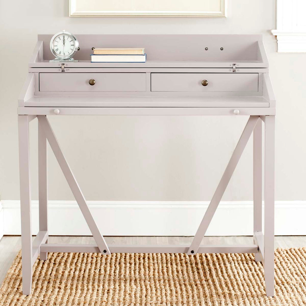 Safavieh Wyatt Writing Desk W/Pull Out - Quartz Grey