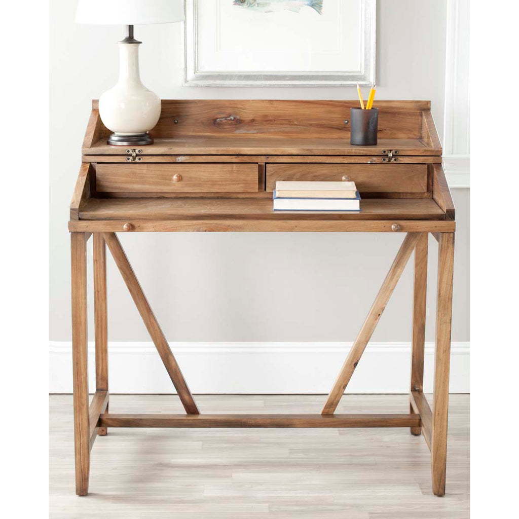 Safavieh Wyatt Writing Desk W/Pull Out - Oak