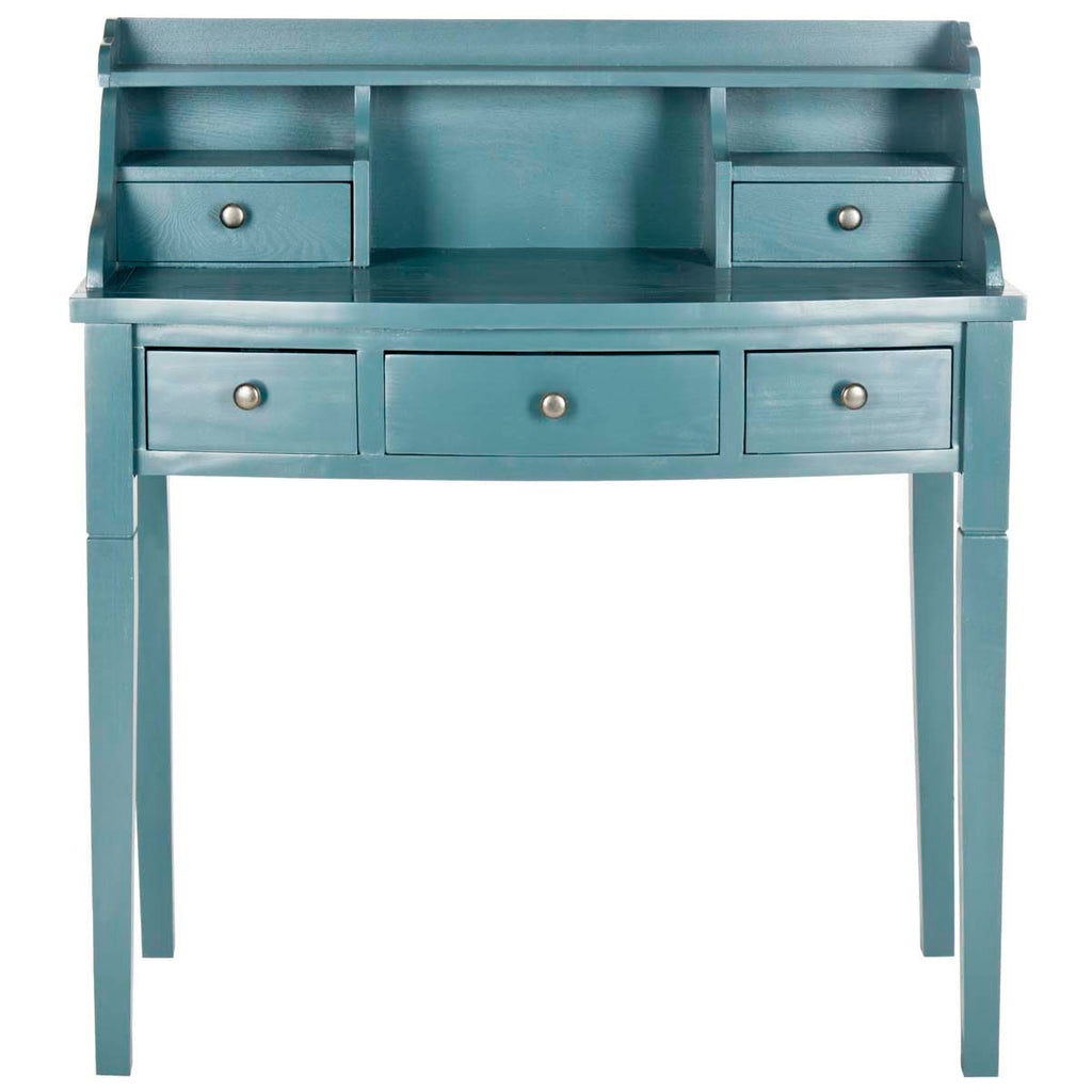 Safavieh Landon 5 Drawer Writing Desk - Slate Teal