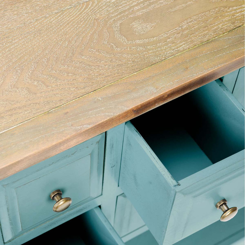 Safavieh Charlotte Storage Sideboard - Blue/Oak