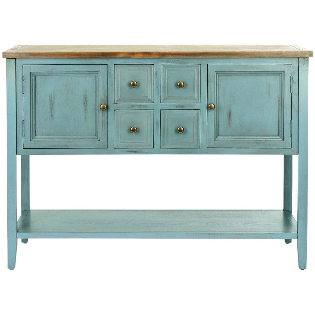 Safavieh Charlotte Storage Sideboard - Blue/Oak