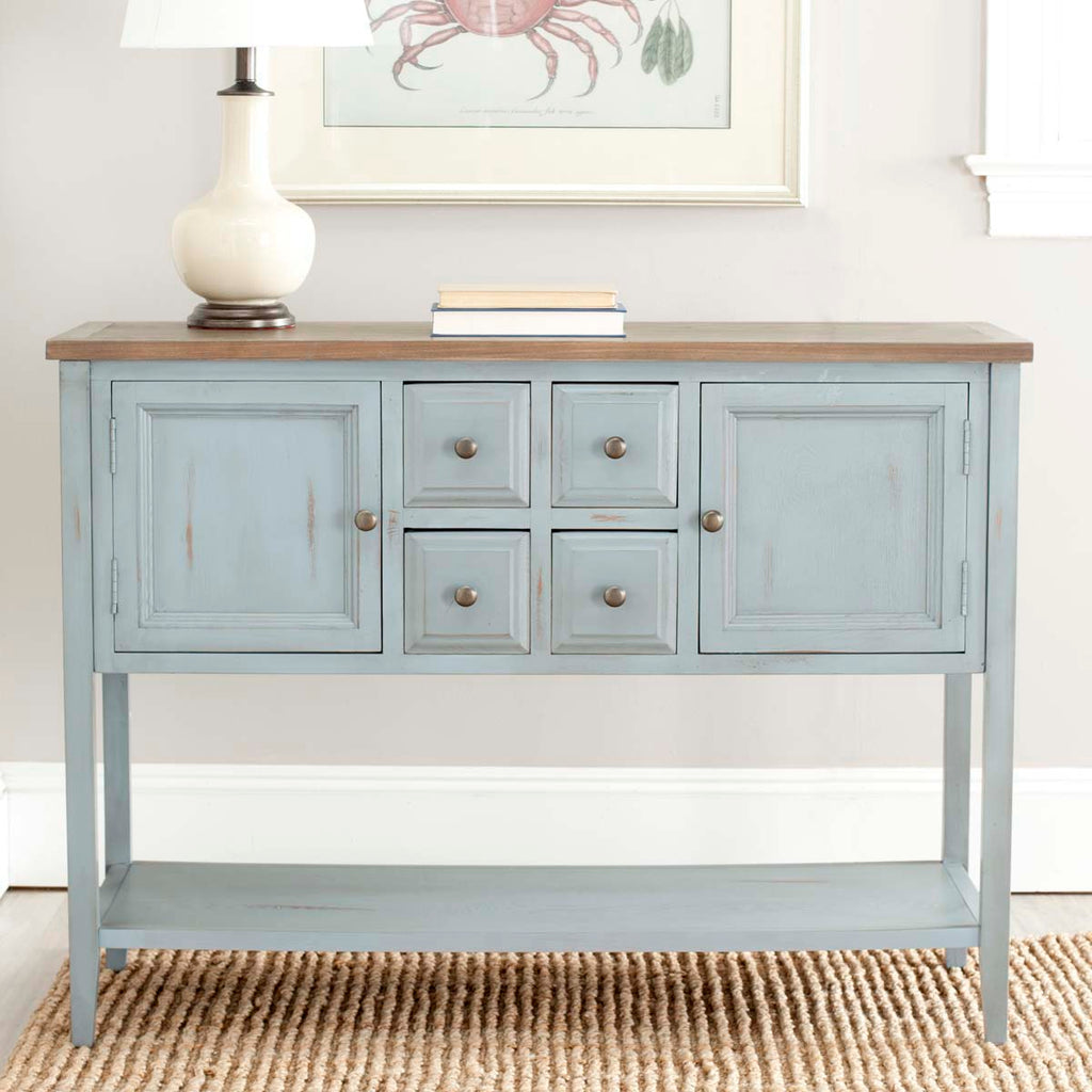 Safavieh Charlotte Storage Sideboard - Blue/Oak