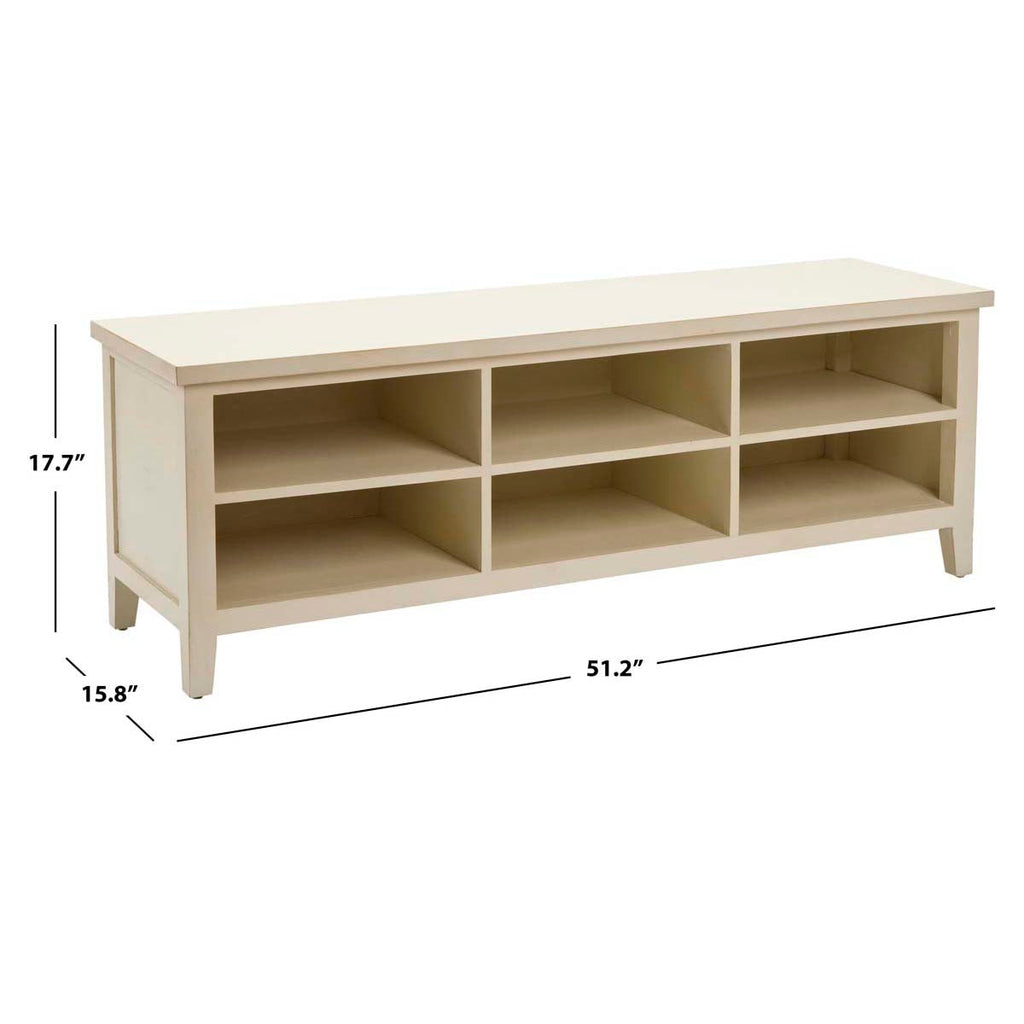 Safavieh Sadie Low Bookshelf - White