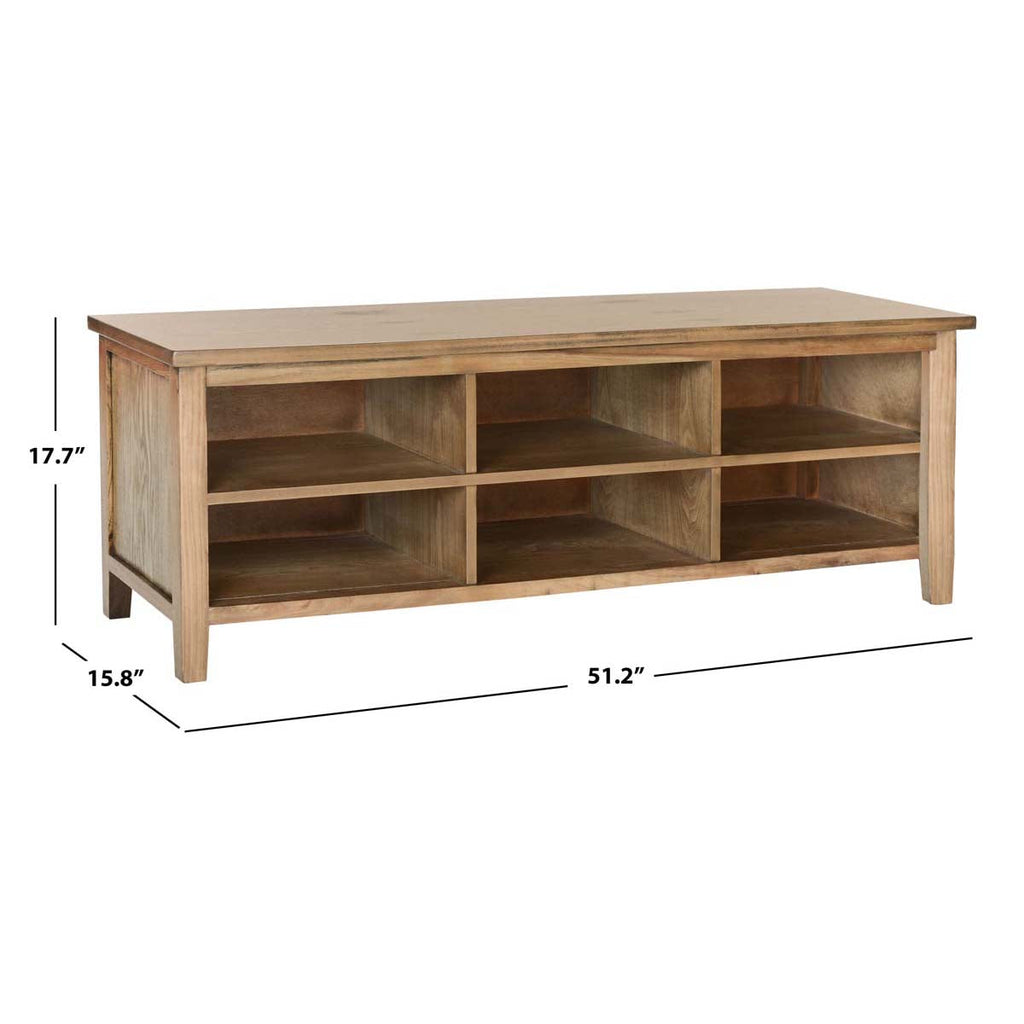 Safavieh Sadie Low Bookshelf - Oak