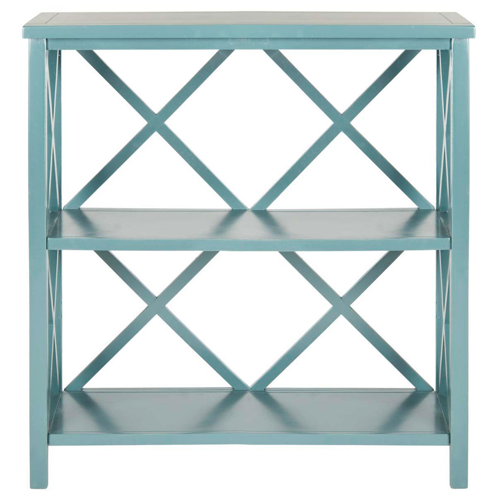 Safavieh Liam 2 Tier Open Bookcase - Teal