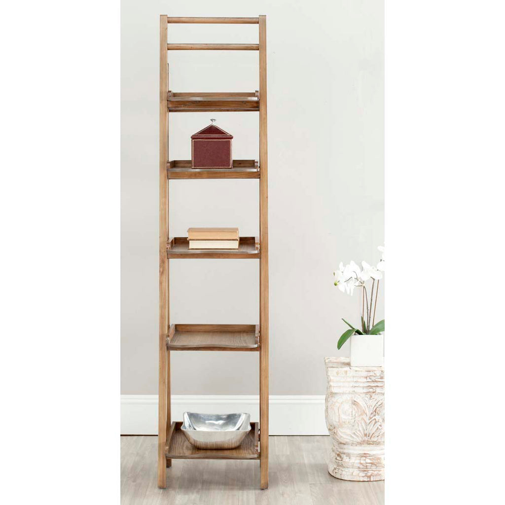 Safavieh Asher Leaning 5 Tier Etagere - Oak