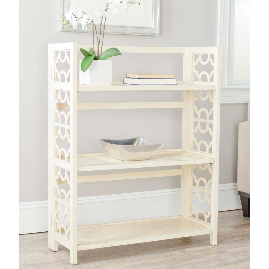 Safavieh Natalie 3 Tier Low Bookcase - Antique White