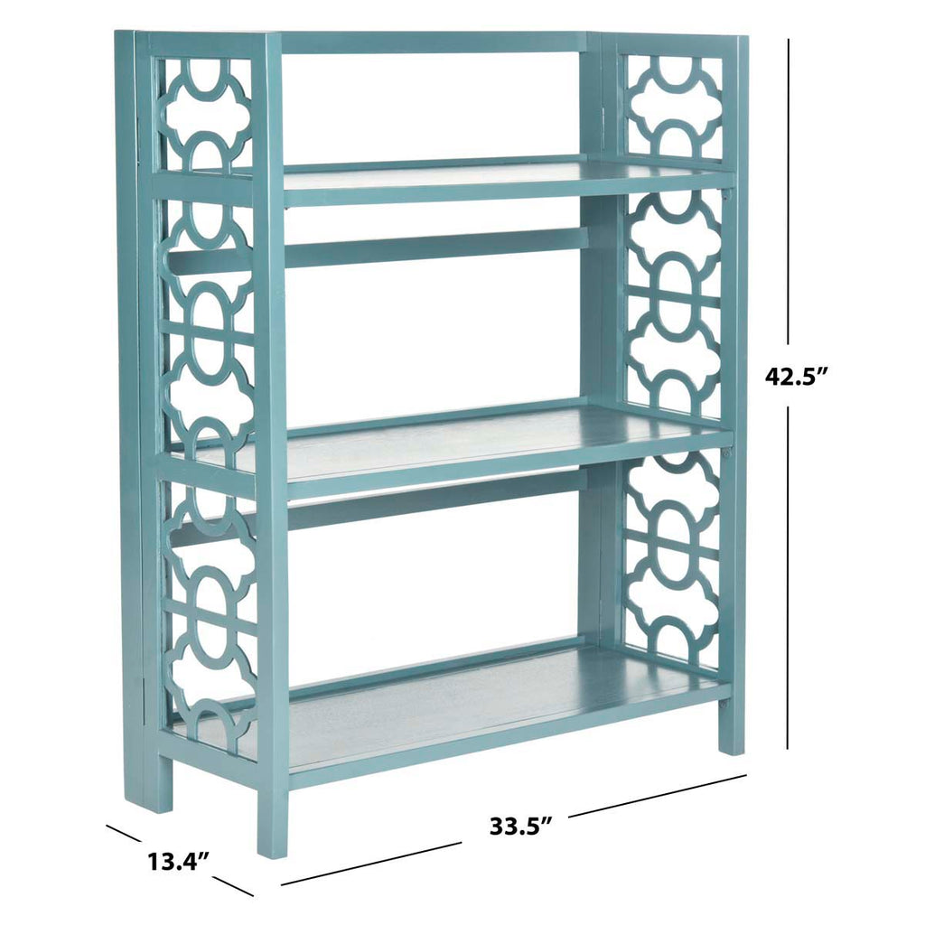 Safavieh Natalie 3 Tier Low Bookcase - Teal