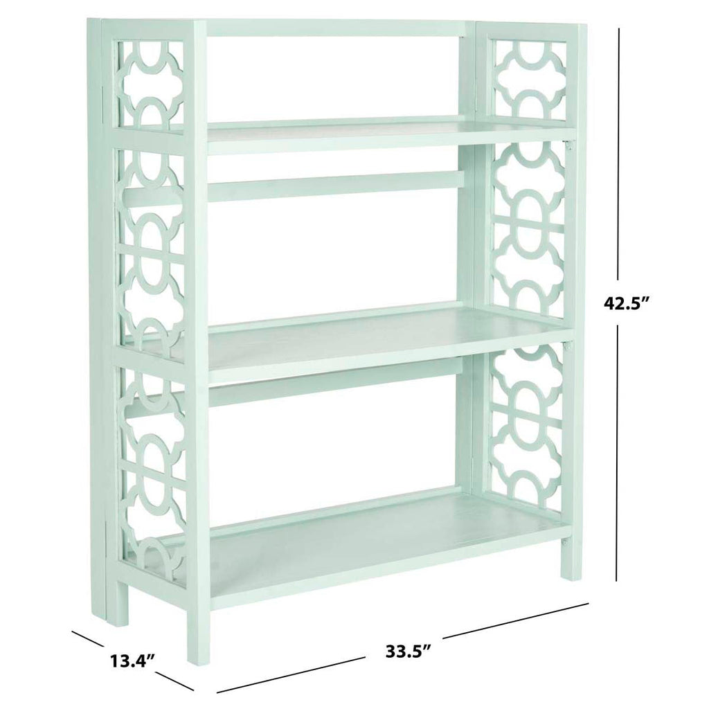 Safavieh Natalie 3 Tier Low Bookcase - Celadon