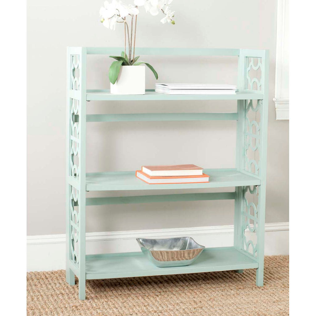 Safavieh Natalie 3 Tier Low Bookcase - Celadon