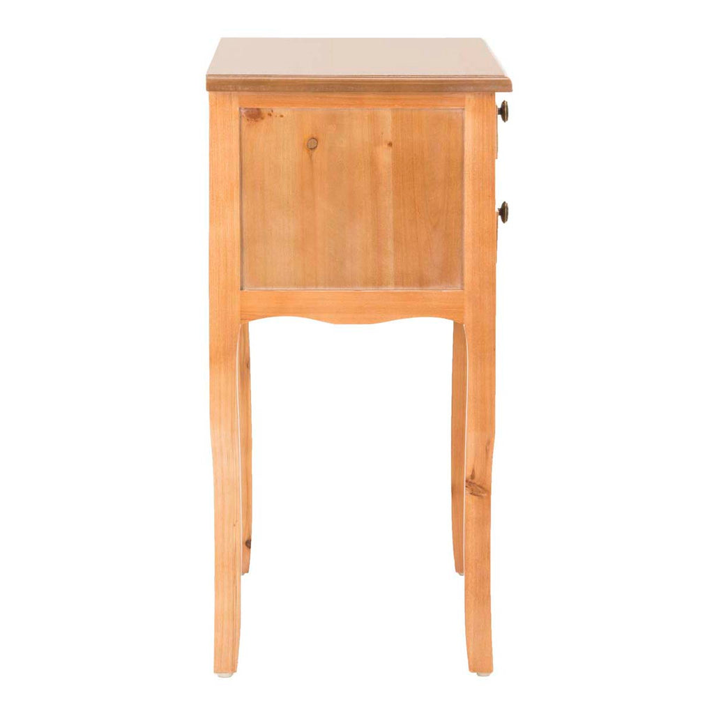 Safavieh Lori End Table With Storage Drawers - Red Maple