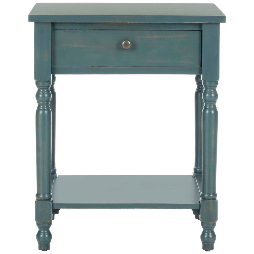 Safavieh Tami Nightstand With Storage Drawer - Dark Teal