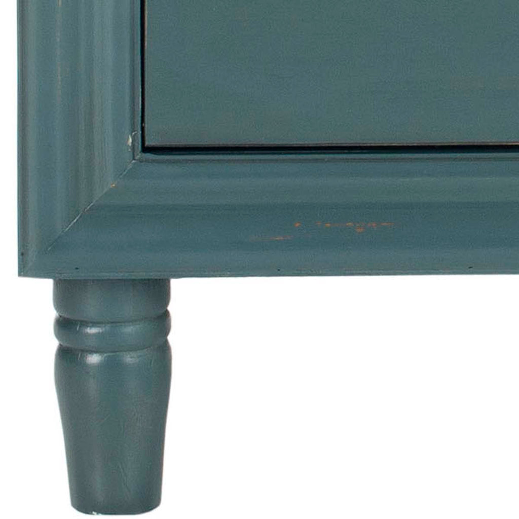 Safavieh Blaise Nightstand With Storage Drawers - Dark Teal