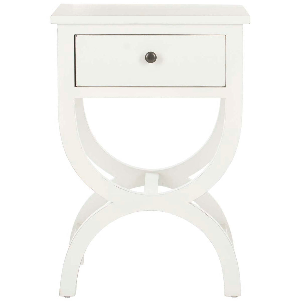 Safavieh Maxine Nightstand With Storage Drawer - Off White