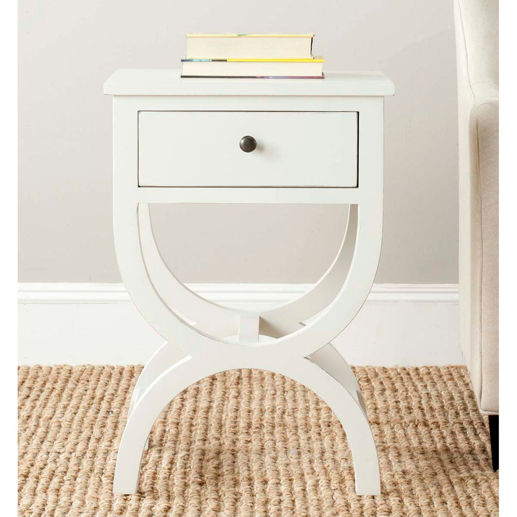 Safavieh Maxine Nightstand With Storage Drawer - Off White