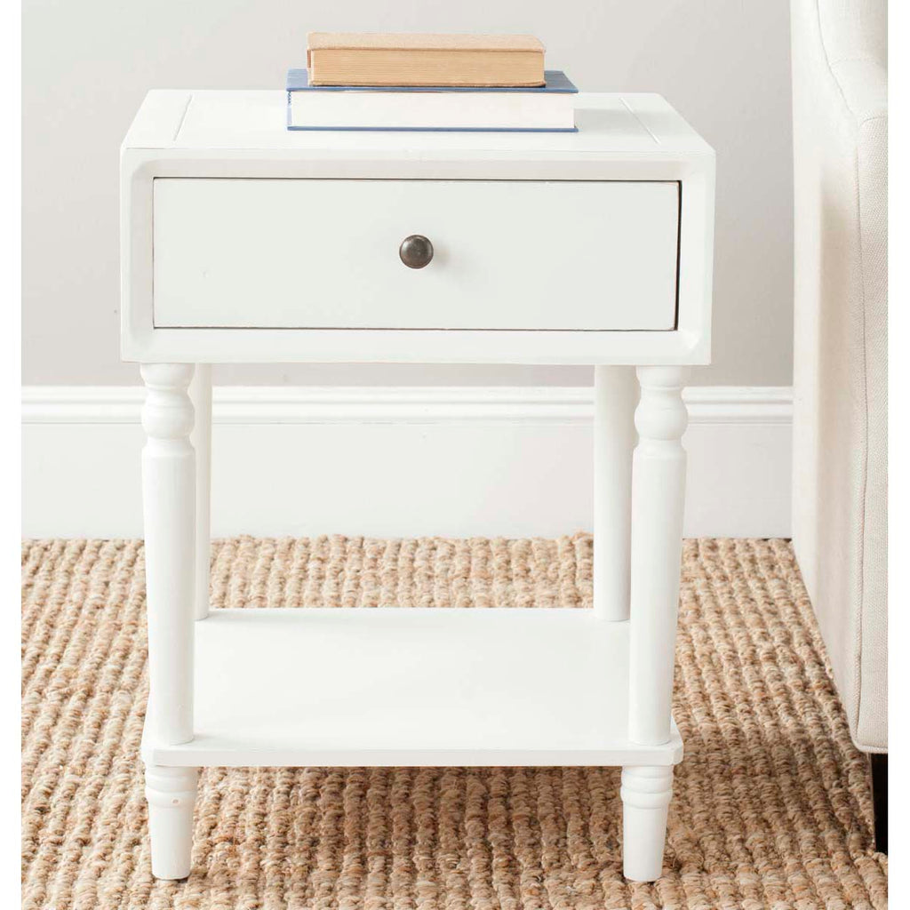 Safavieh Siobhan Nightstand With Storage Drawer - Off White